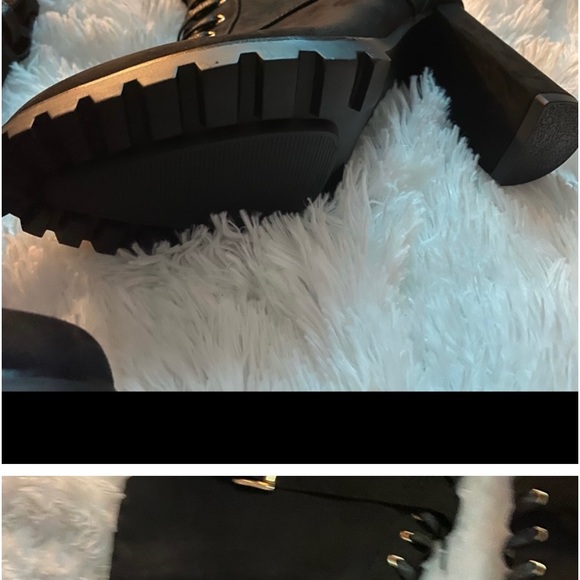 😍✨New Rangi Tall Block Heel Boot Caviar Black 9.5 Wide Calf - Picture 2 of 3